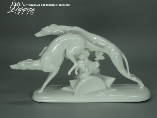 Купить фарфоровую статуэтку Rosenthal Бегущие грейхаунды